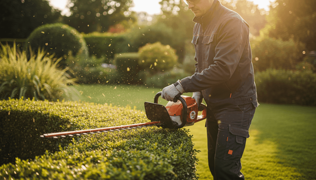 Jardin parfaitement entretenu par Coulon Création