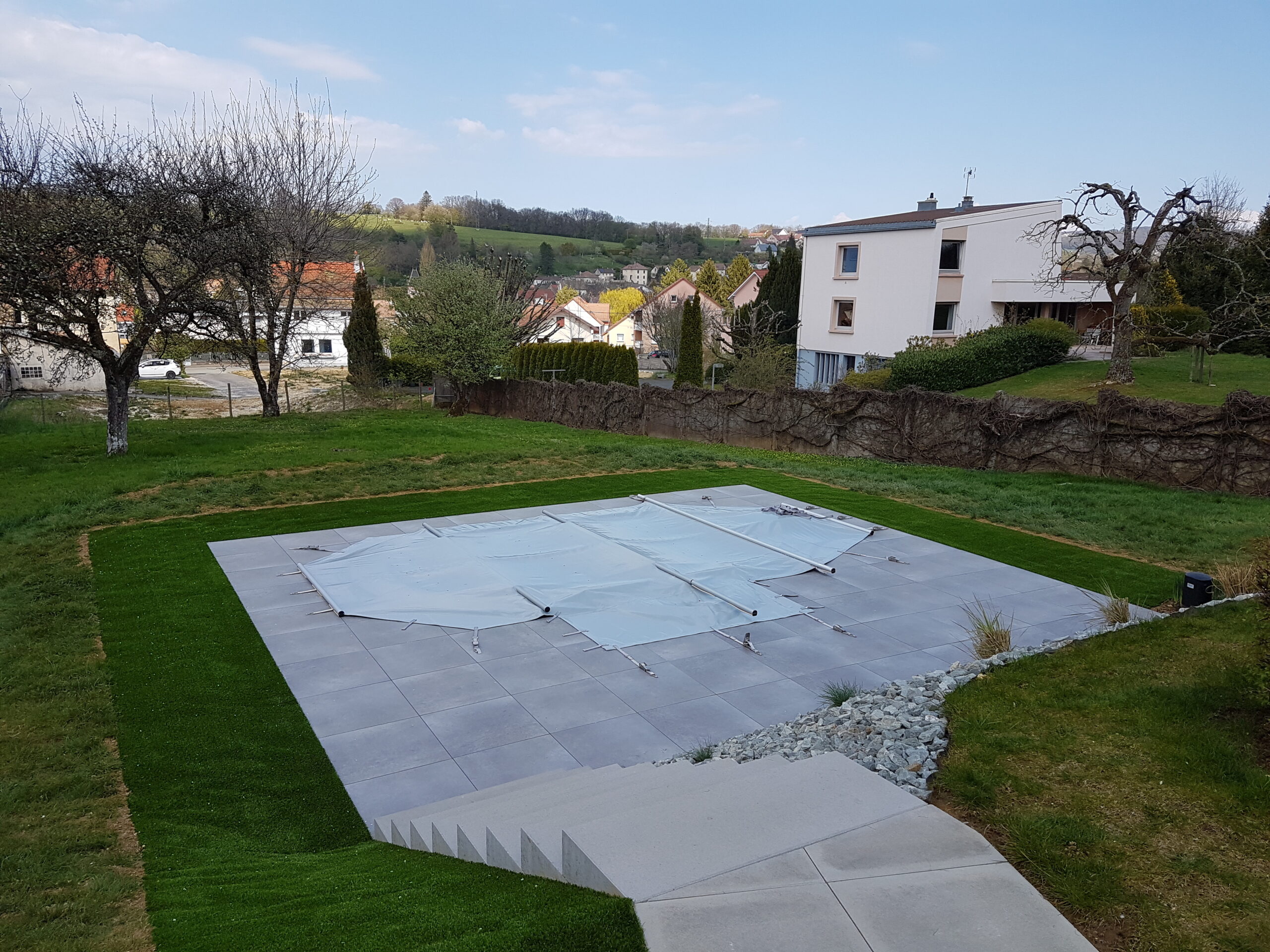 Installation de piscine Waterair par Coulon Création